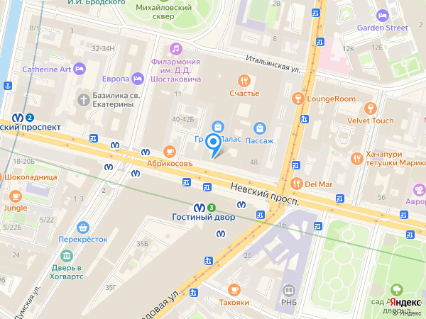 Городской Центр Недвижимости "ТД Невский" на карте