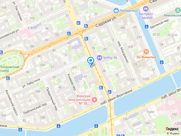 Здоровый Санкт- Петербург на карте