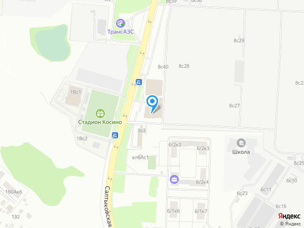 Салон Территория Фитнеса Новокосино на карте