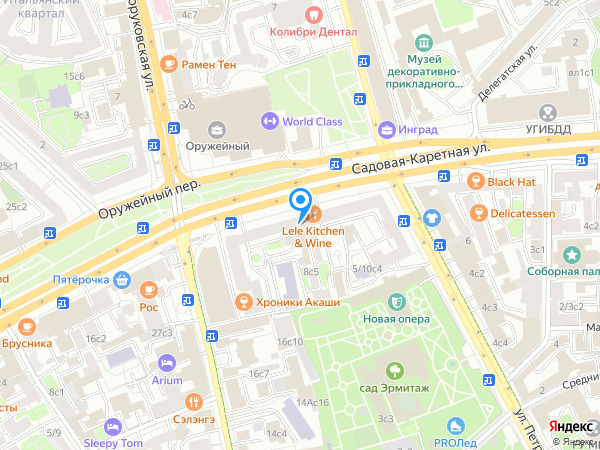 МИЦ-недвижимость на метро Цветной бульвар на карте