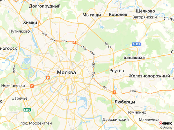 Московская глазная клиника на карте