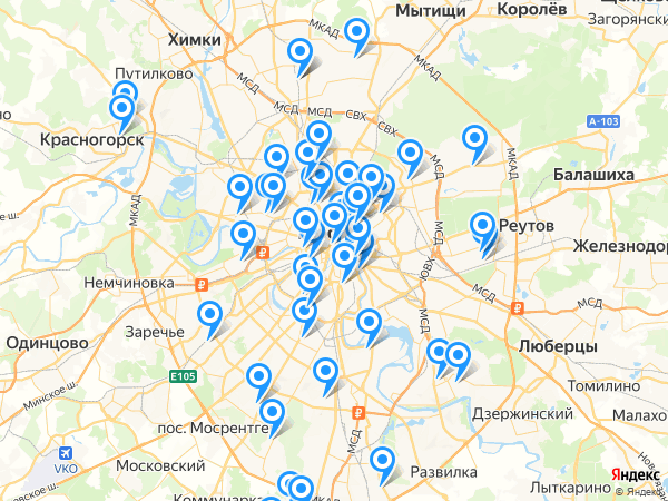 Компании на карте