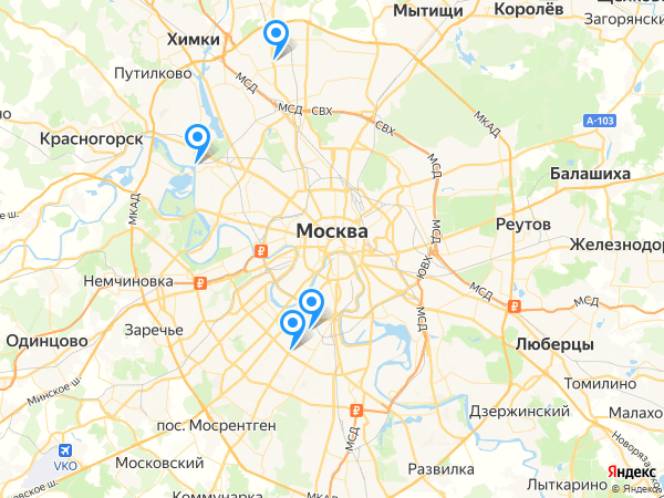 Компании на карте