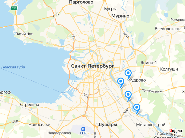 Компании на карте