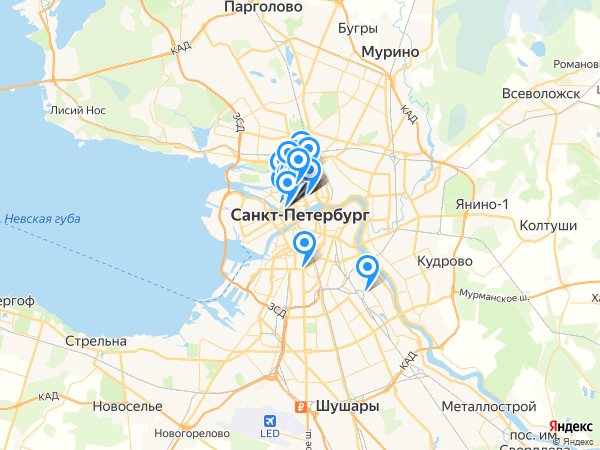 Компании на карте