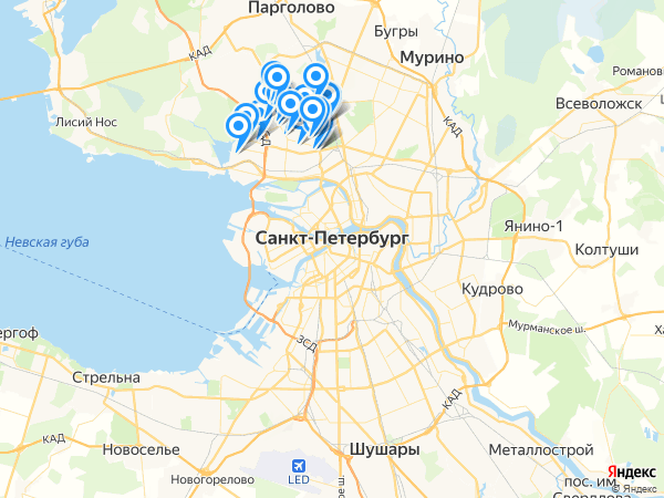 Компании на карте