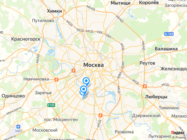 Компании на карте