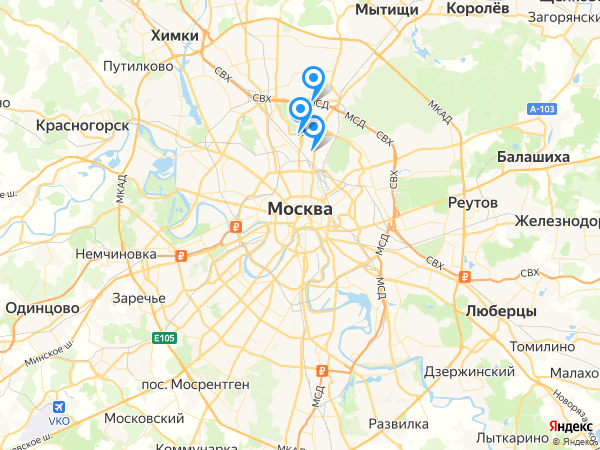 Компании на карте