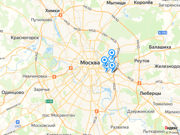 Компании на карте