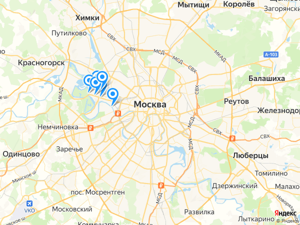 Компании на карте