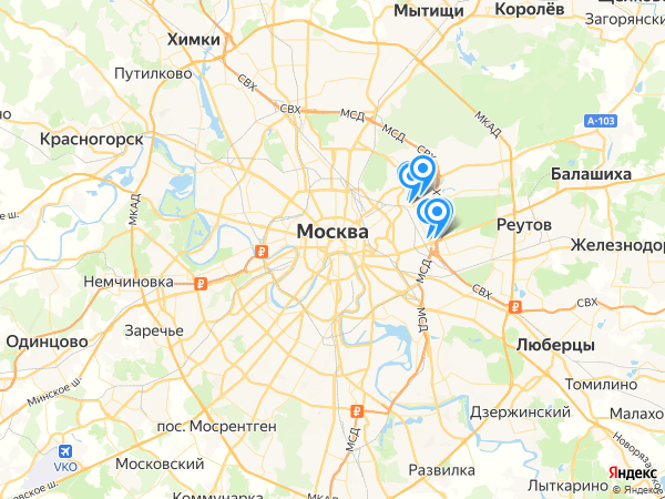 Компании на карте