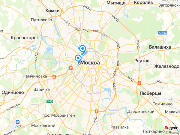 Компании на карте