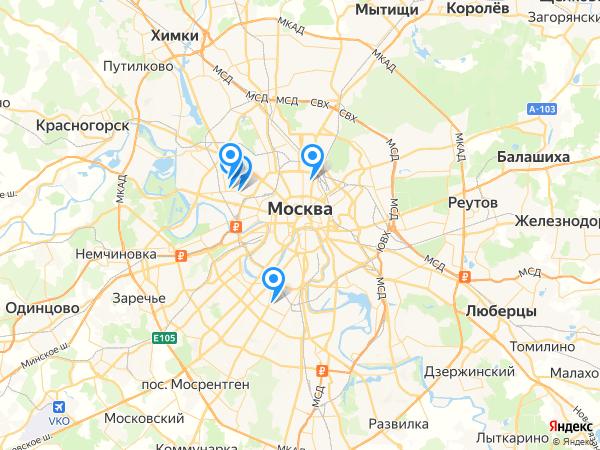 Компании на карте