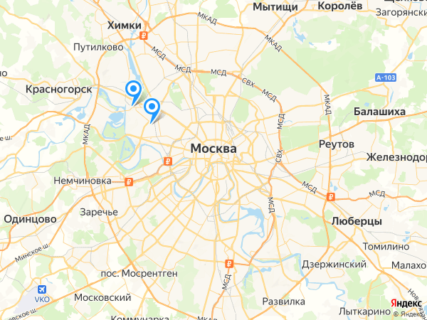 Компании на карте