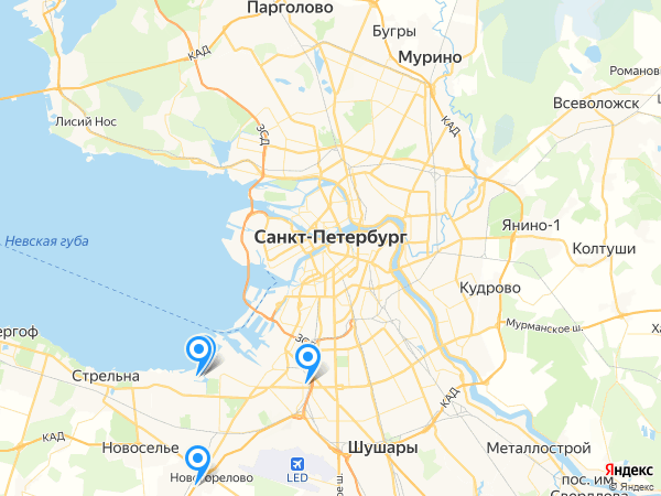 Компании на карте