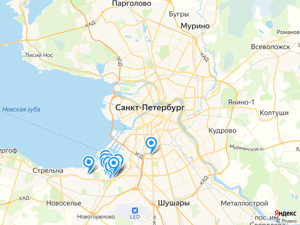 Компании на карте