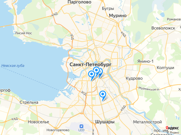 Компании на карте