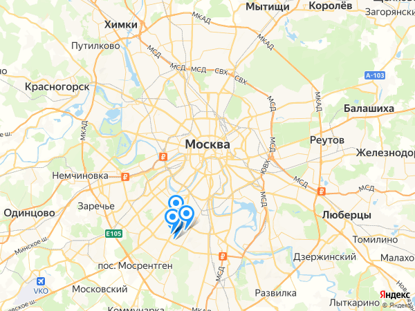 Компании на карте