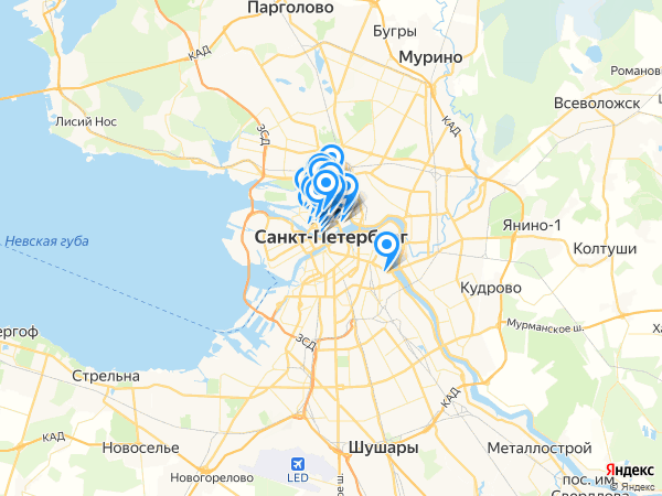 Компании на карте