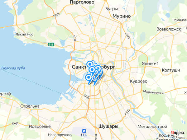 Компании на карте