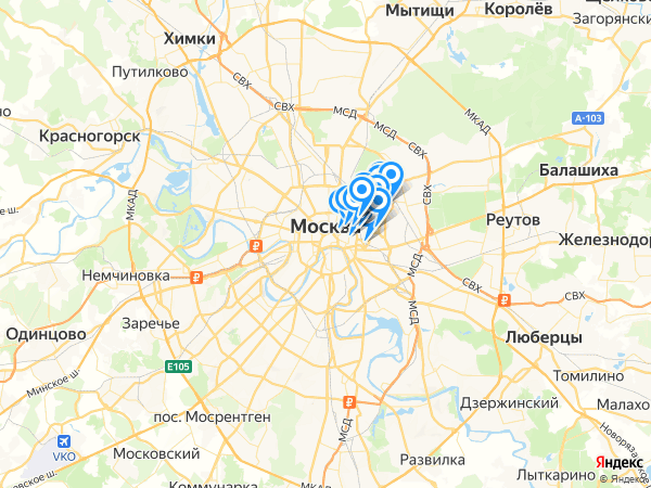 Компании на карте