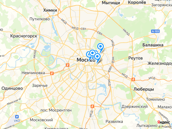 Компании на карте