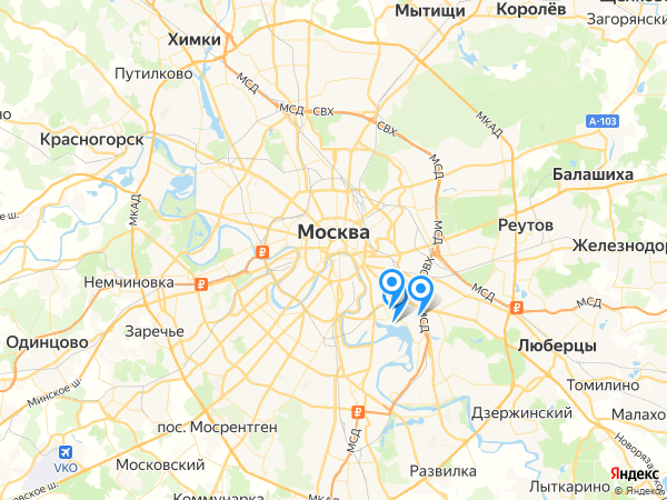 Компании на карте