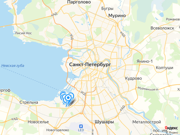 Компании на карте