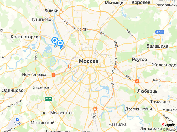 Компании на карте
