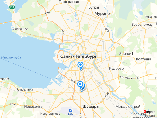 Компании на карте