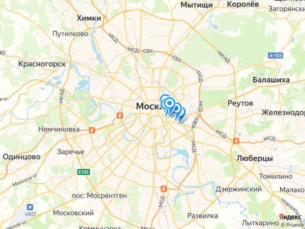 Компании на карте