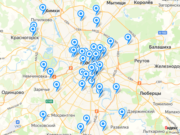 Компании на карте