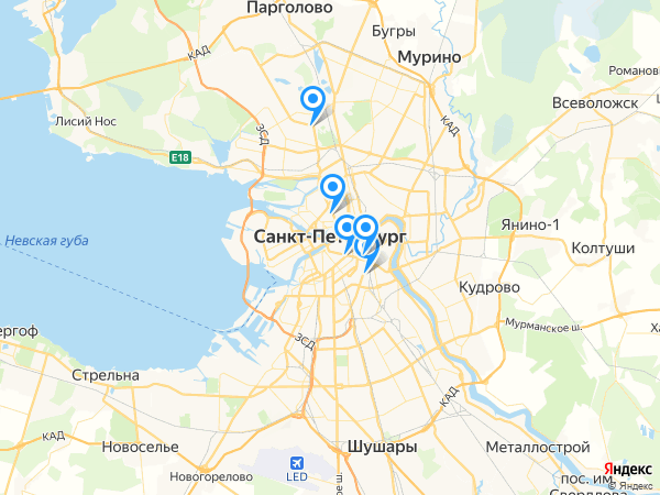 Компании на карте