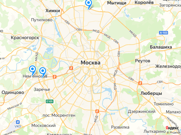 Компании на карте