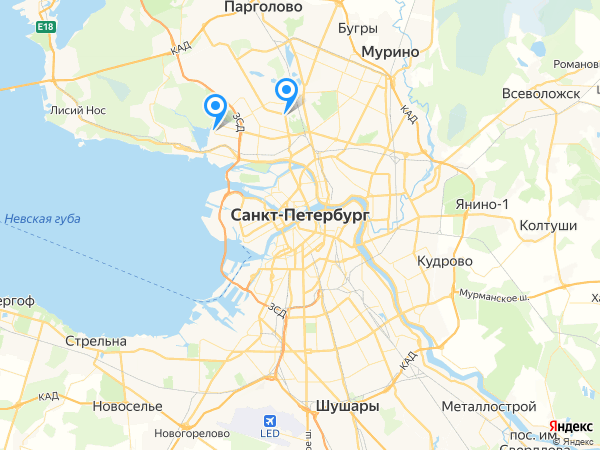 Компании на карте
