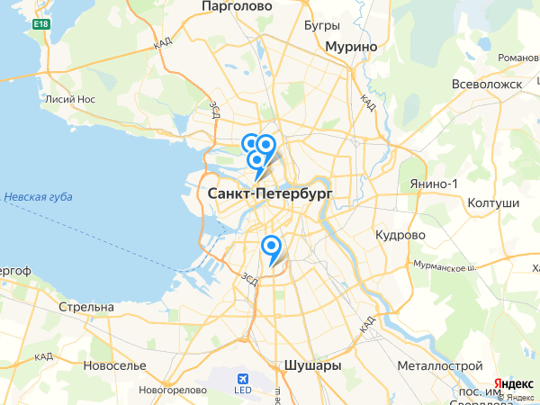 Компании на карте