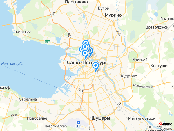 Компании на карте