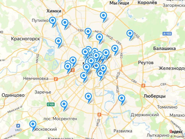 Компании на карте