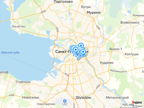 Компании на карте
