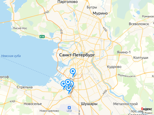 Компании на карте