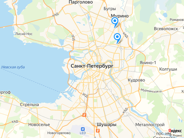 Компании на карте