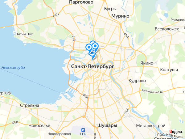 Компании на карте