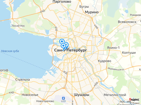 Компании на карте