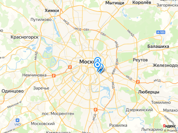 Компании на карте