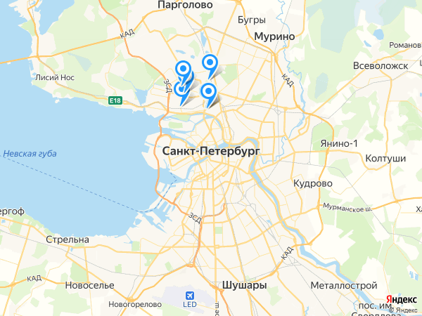 Компании на карте