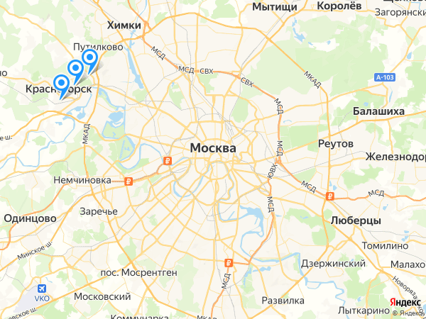 Компании на карте