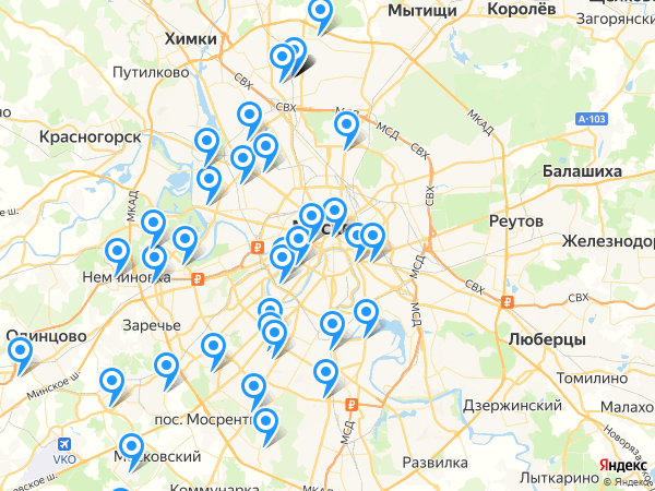 Компании на карте