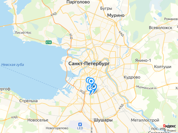 Компании на карте