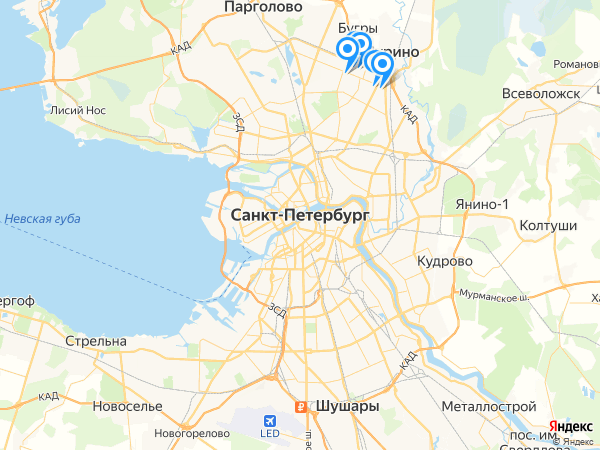 Компании на карте