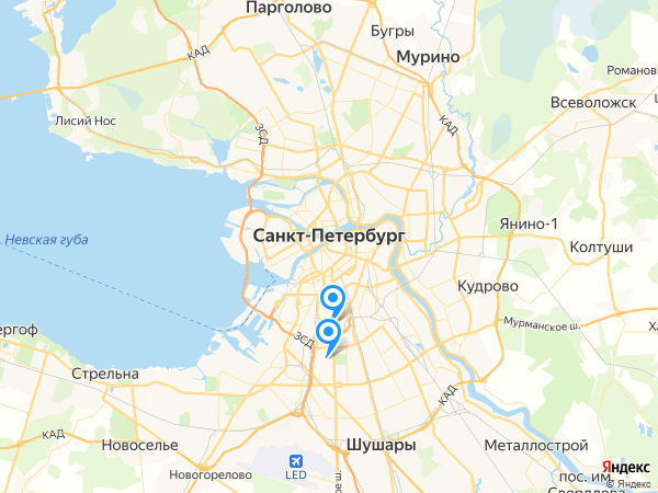 Компании на карте